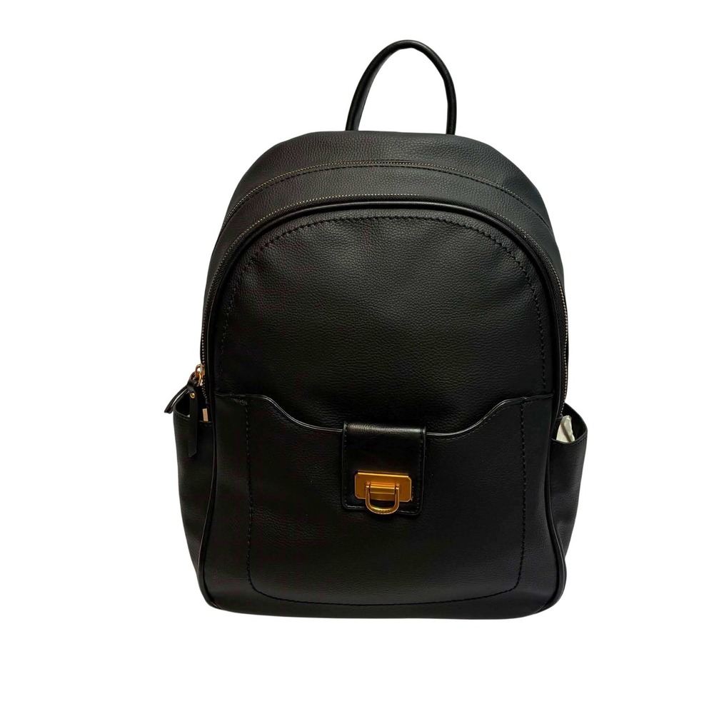 Rosetti Sawyer Work Backpack Womens Large Black Faux Leather Laptop Bag